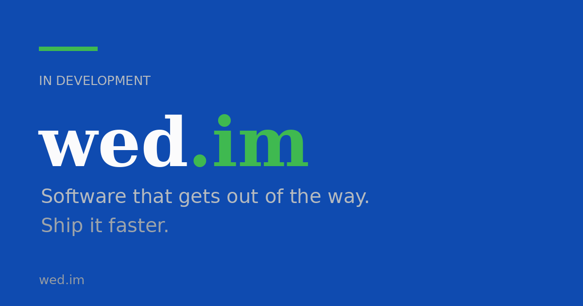 Link preview image for wed.im